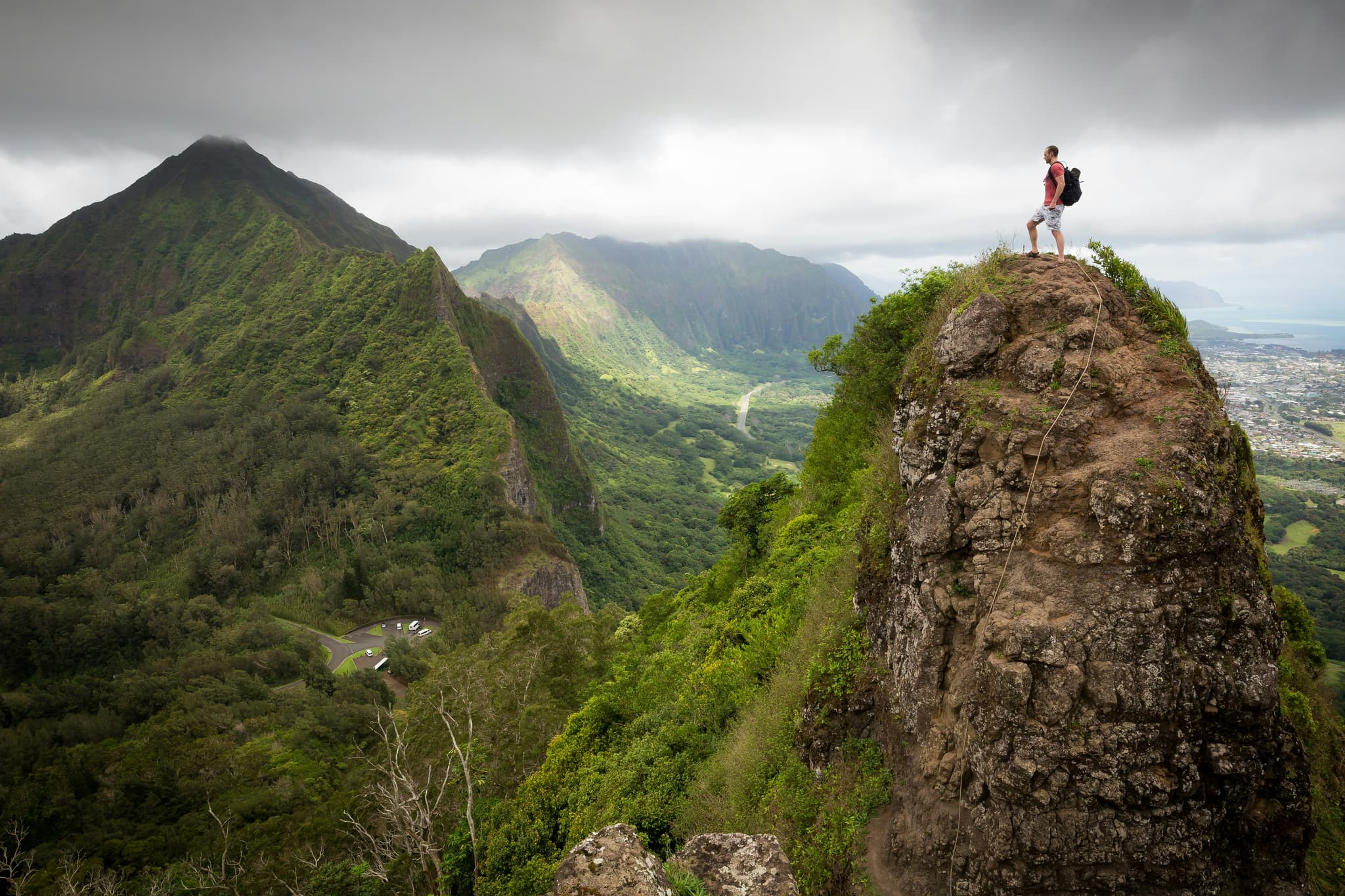 Man on a hill